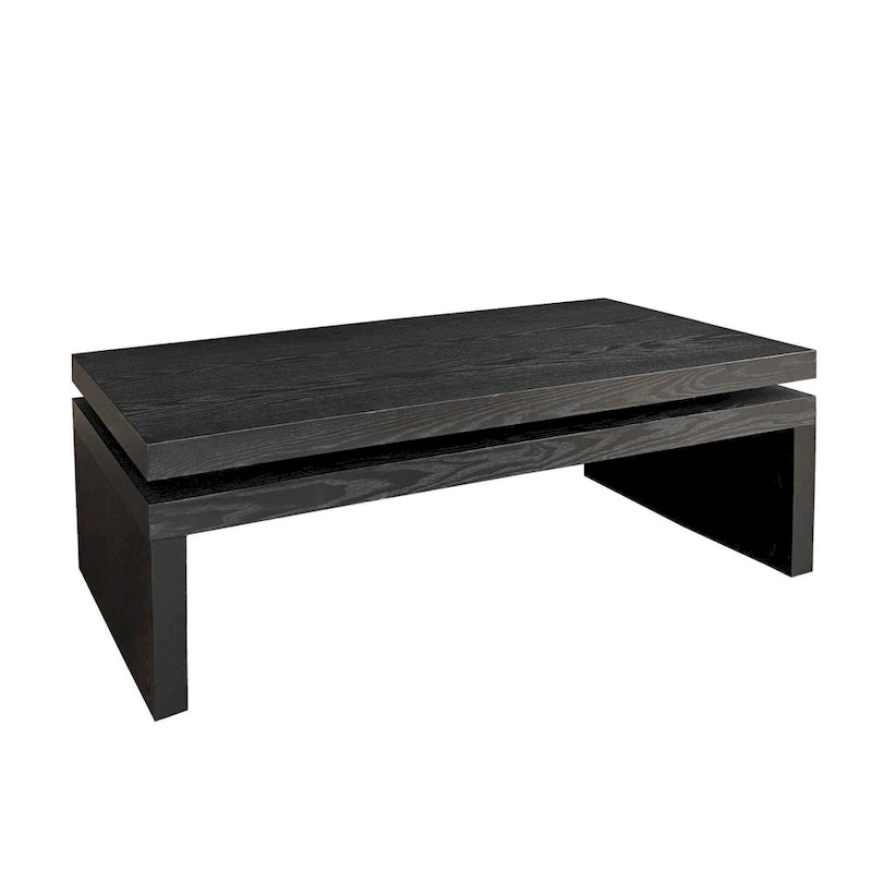 Modern Coffee Table, Wooden Coffee Table, Rectangle Cocktail Tea Table for Living Room, 47.6 L* 23.6 W * 16.3 H