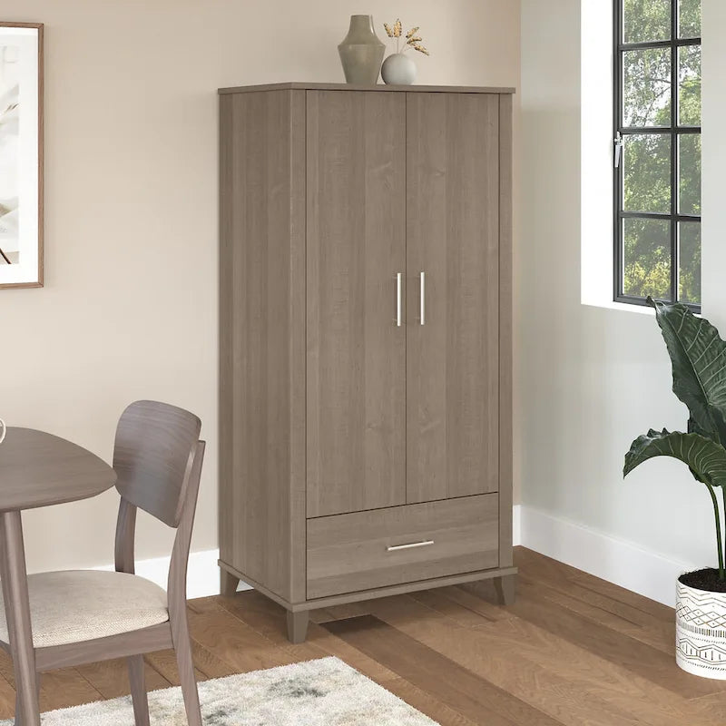 Somerset Tall Kitchen Pantry Cabinet with Drawer by Bush Furniture