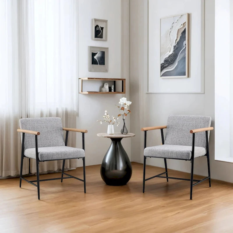 Elvryn Fabric Dining Chair (Set of 2) by Christopher Knight Home