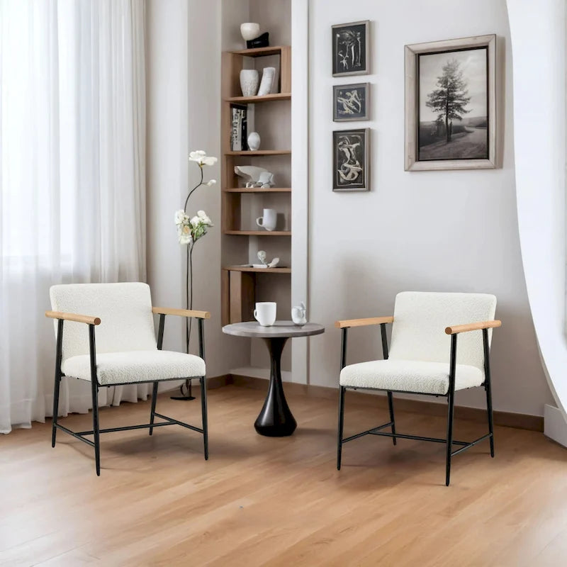 Elvryn Fabric Dining Chair (Set of 2) by Christopher Knight Home