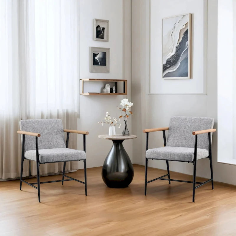 Elvryn Fabric Dining Chair (Set of 2) by Christopher Knight Home