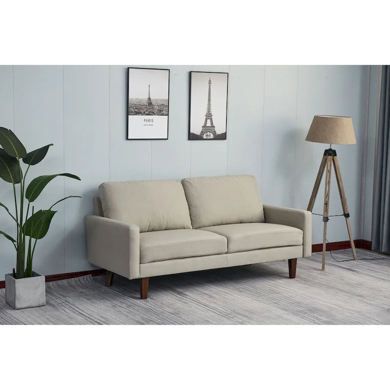Adelaide 70 Linen Square Arm Sofa