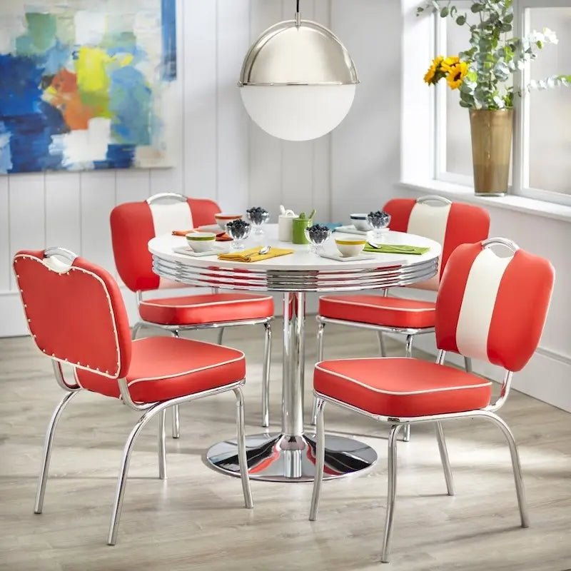 Simple Living Raleigh Retro Dining Table - White
