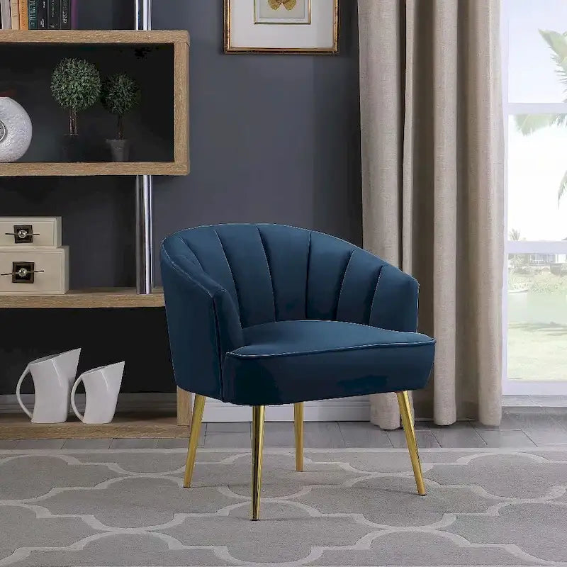 Morden Fort Velvet Accent Chair Slipper Chair