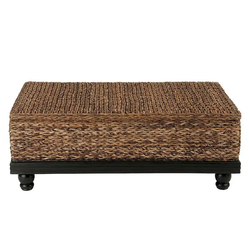 Natural Woven Abaca Storage Table by East at Main
