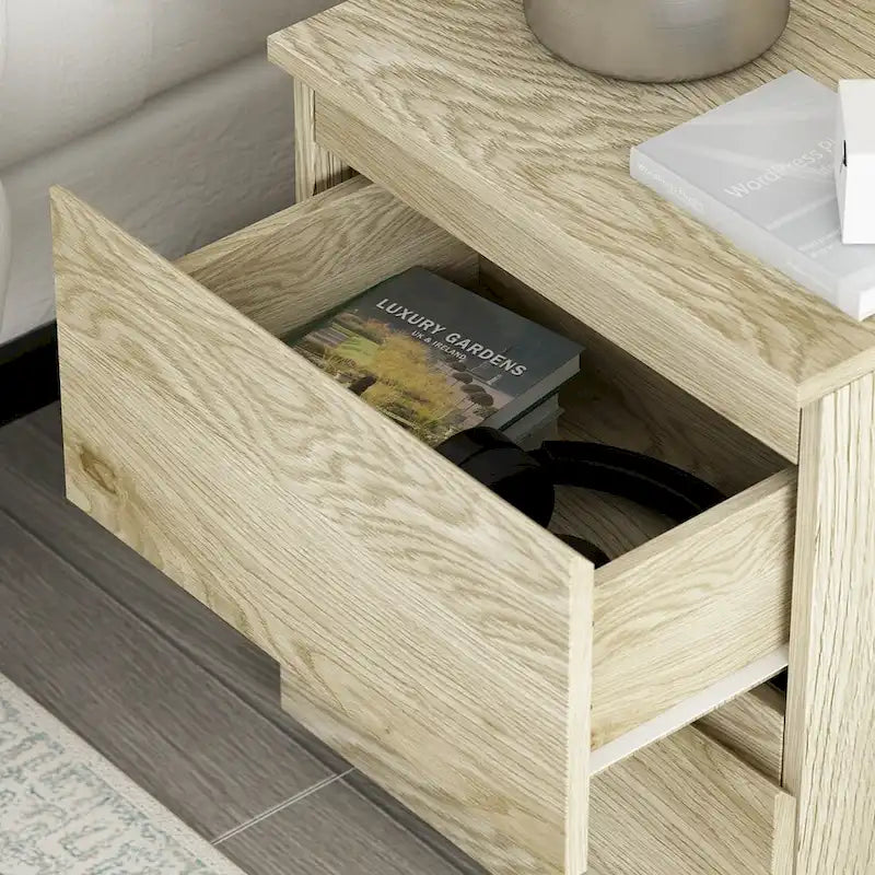 2-Drawer Nightstand End Table Console Table