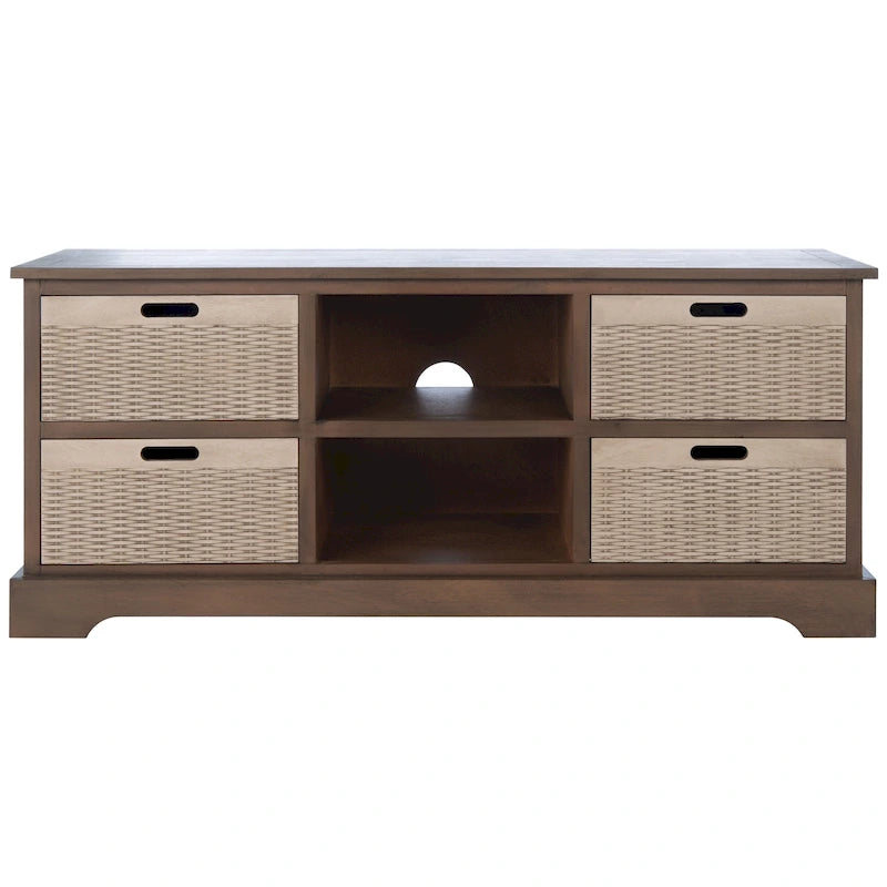 SAFAVIEH Britni 47-inch Storage Media TV Stand - 47.3 W x 15.8 L x 20 H - 47Wx16Dx20H