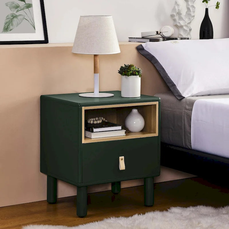 Modern style bedside table Nightstand with drawer