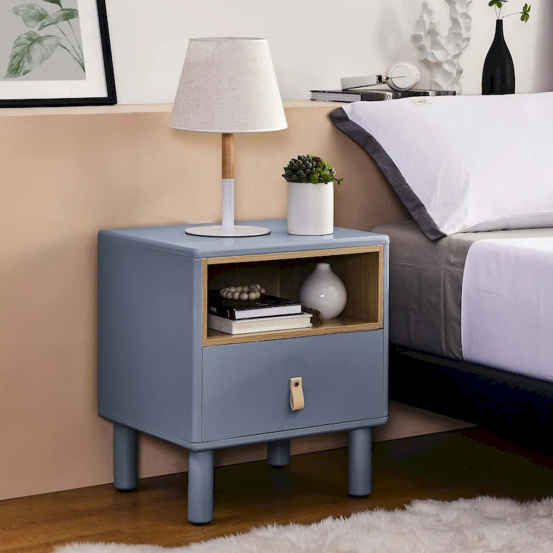 Modern style bedside table Nightstand with drawer