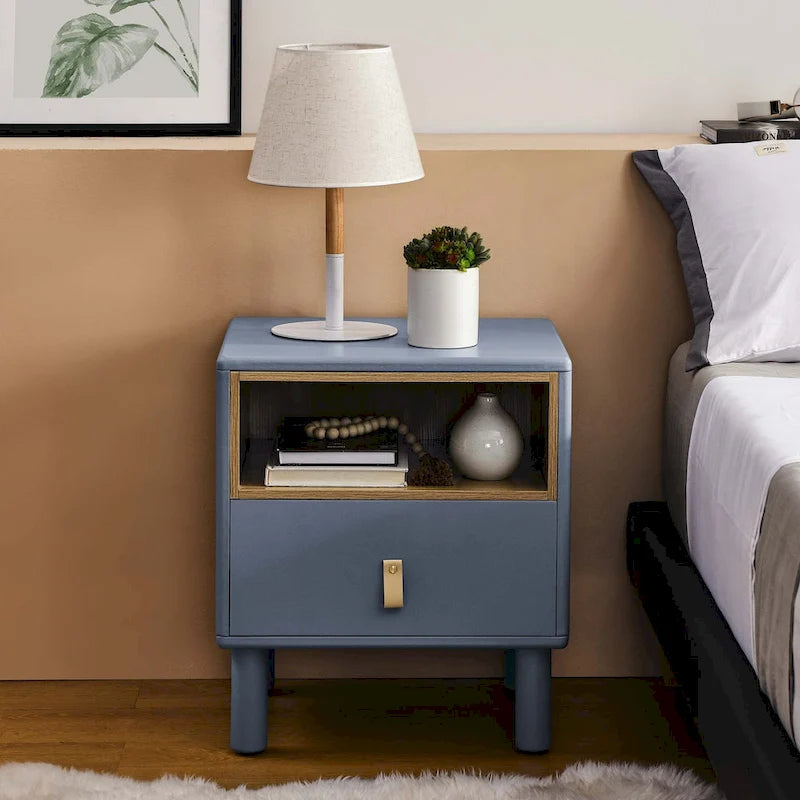 Modern style bedside table Nightstand with drawer