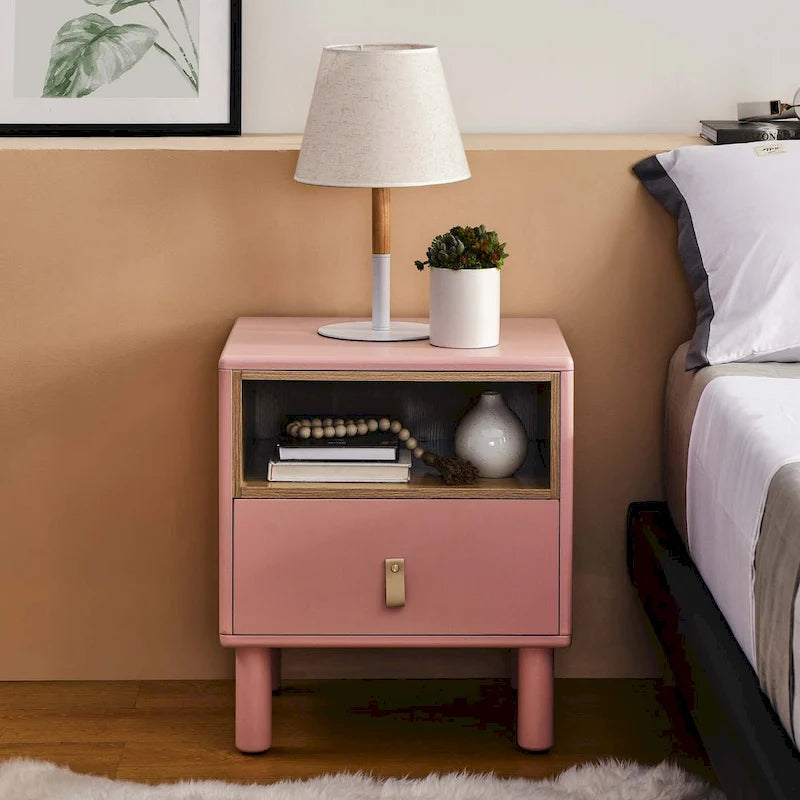 Modern style bedside table Nightstand with drawer