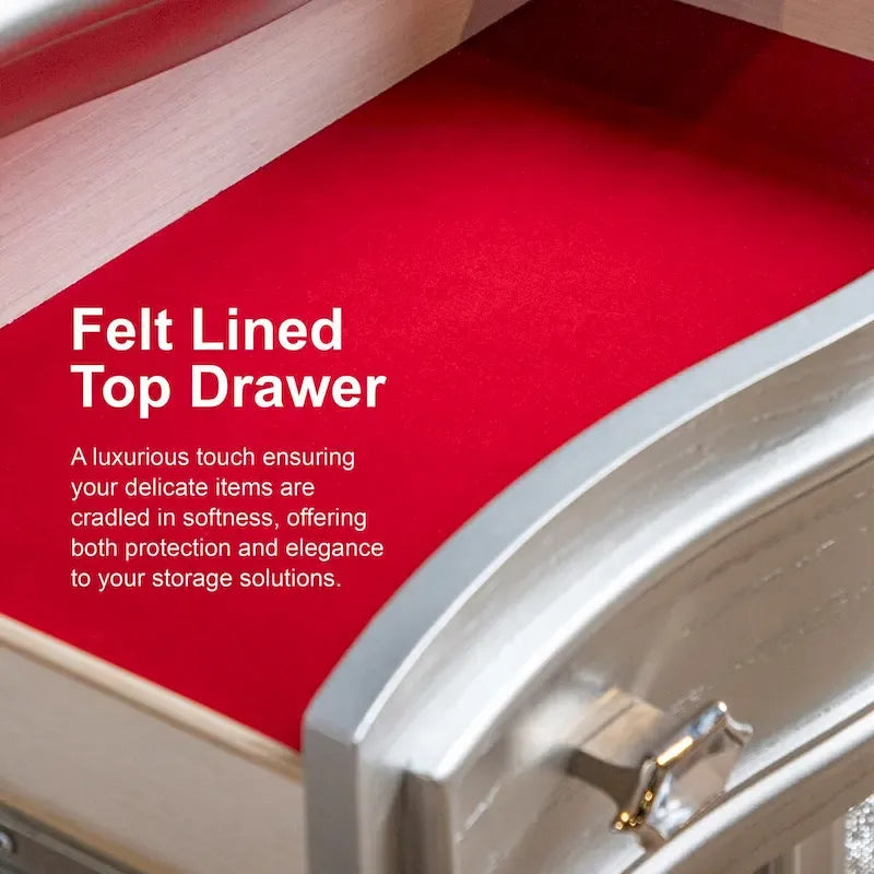 Furniture of America Taia Contemporary Grey 2-Piece Panel Bed and Nightstand Set with LED