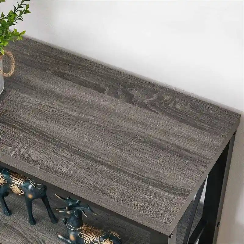 Industrial Sofa Console Table - 13.39D x 47.24W x 30H