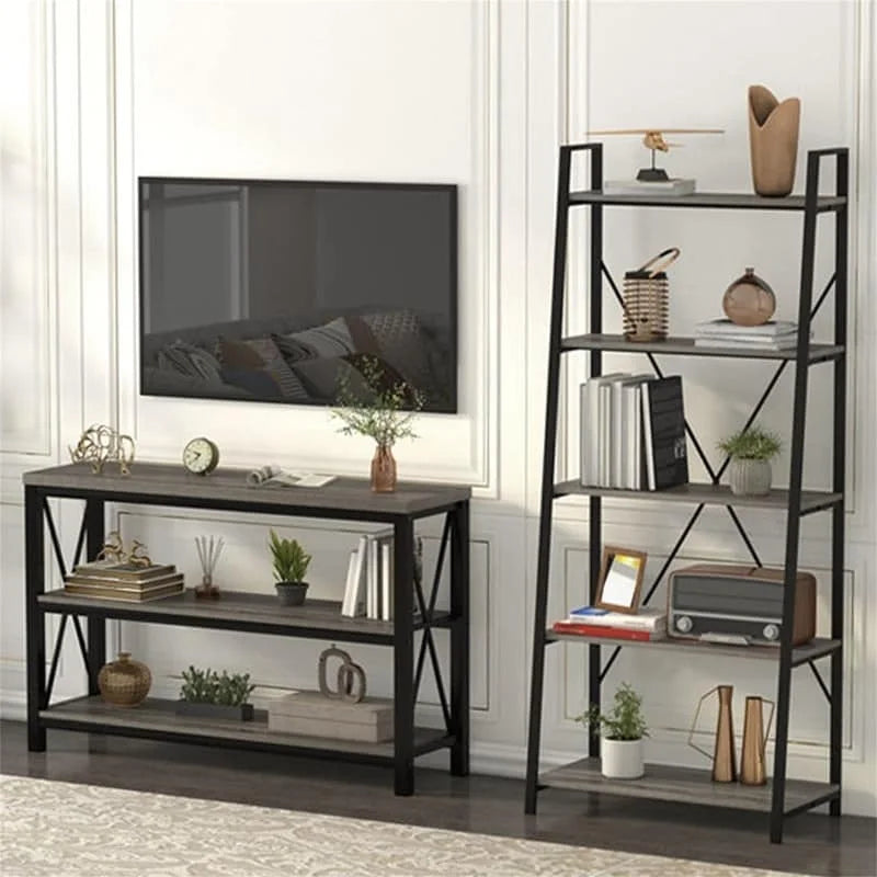 Industrial Sofa Console Table - 13.39D x 47.24W x 30H