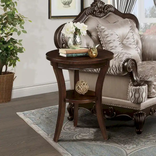 16 Wood Round End Table