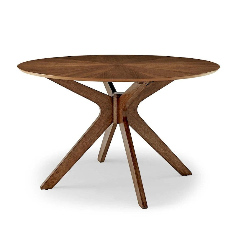 Crossroads 47 Round Wood Dining Table