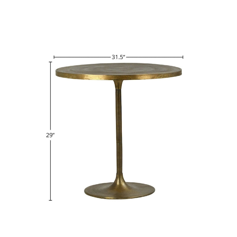 Huron 29 Tall Bistro Table, Gold