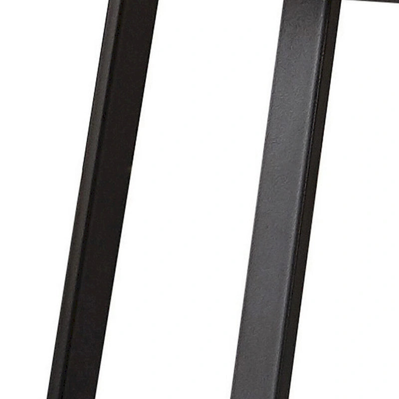 36 Inch Coffee Table, Faux Marble Tabletop, Sturdy Metal Base, White, Black