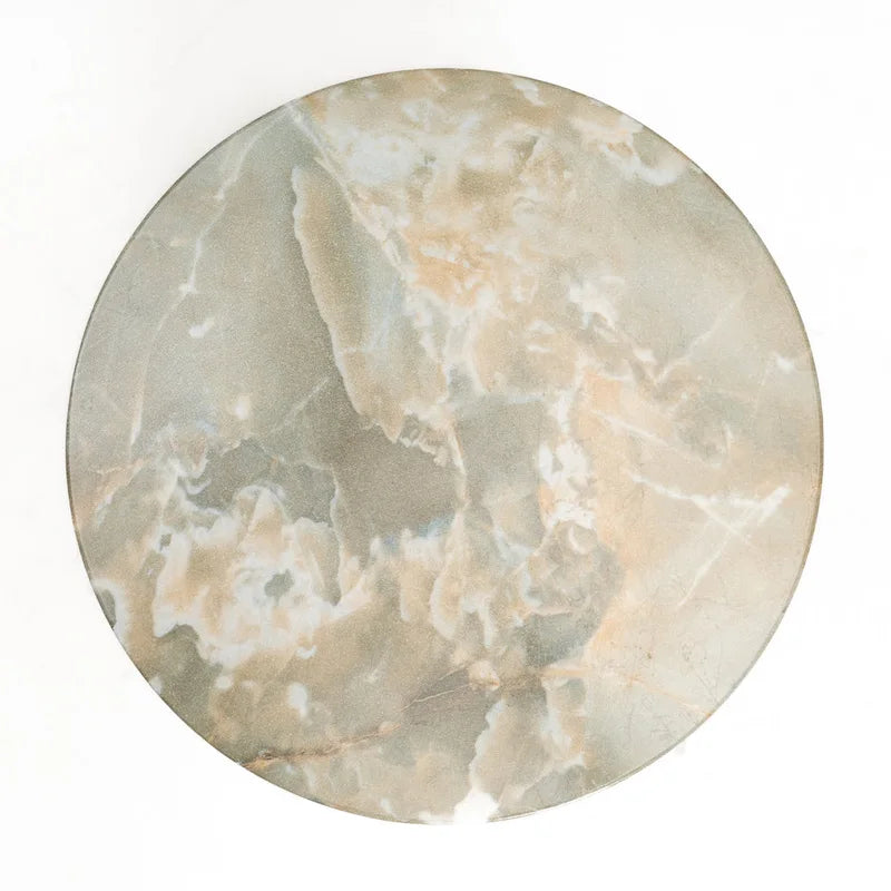 Studio London Monia Stylish Indoor and Outdoor Faux Marble End Table